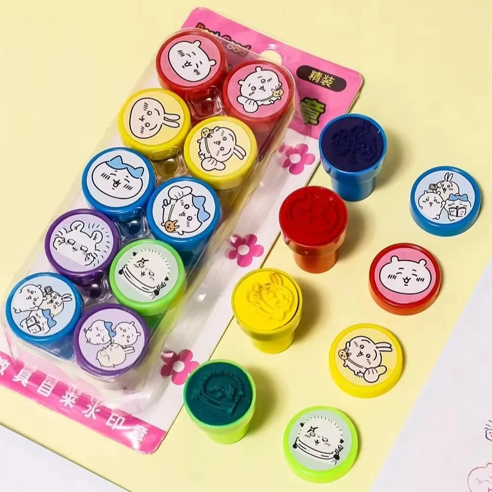 Chalk Bag - Niedliche Chiikawa-Cartoon-Stempel (10 Motive), kreative Stempel,